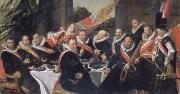Frans Hals Festmabl of the officers of the St. Jorisdoelen in Haarlem oil painting artist